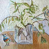 В вербную неделю. Зацвела черёмуха.