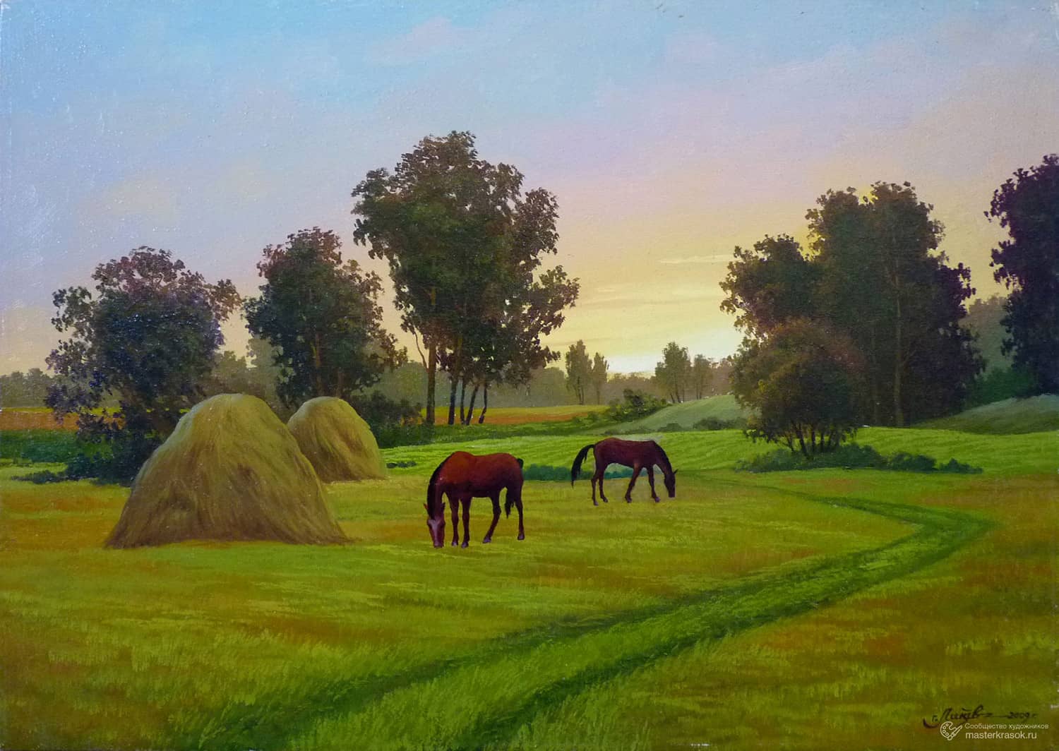 Геннадий Литвиненко лошади художник