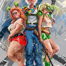 Профессор и лаборантки