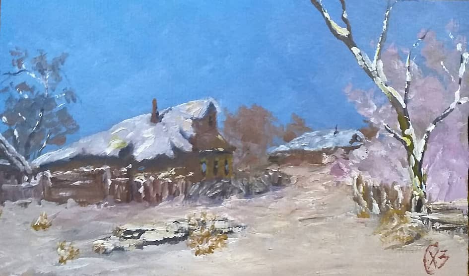 Зима в деревне
