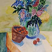 Картина в кафе