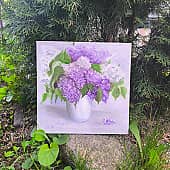 Первая сирень (2), художник Юлия Киселева