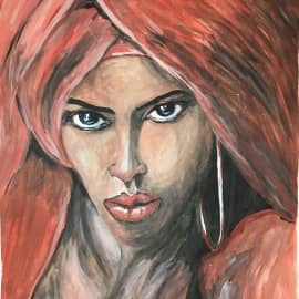 Знойная красавица.