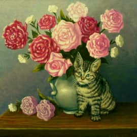 Натюрморт с котиком