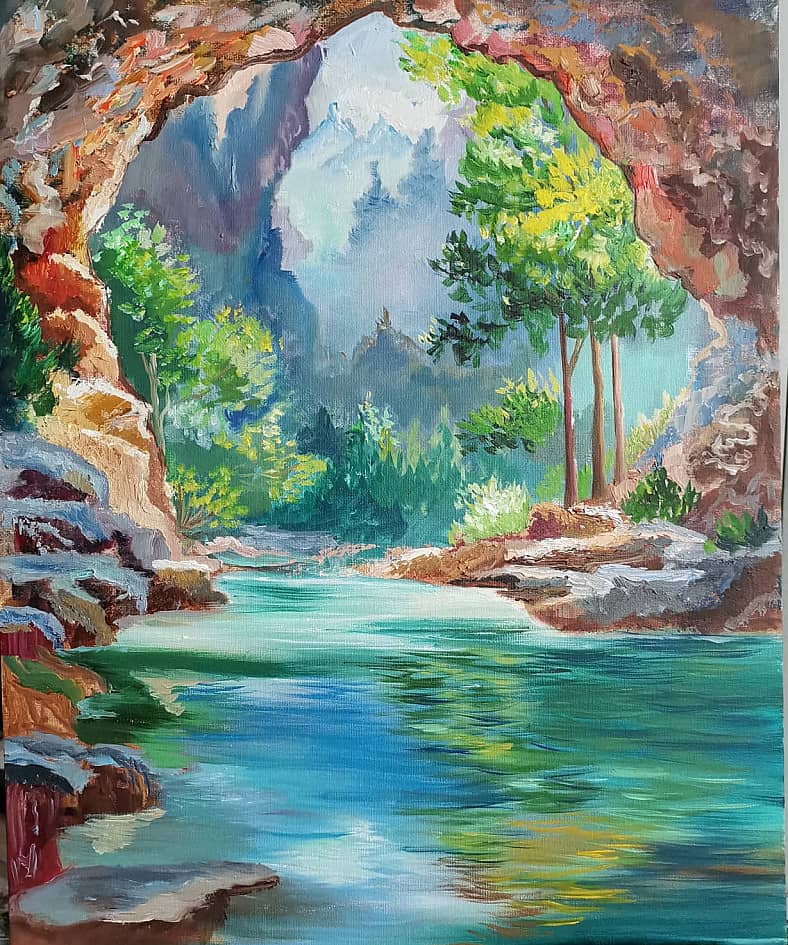 Пещера, вид изнутри)