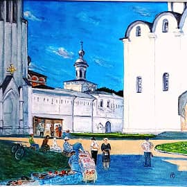 Торговля сувенирами.