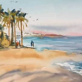 Пленер на море.