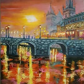 Прага на закате