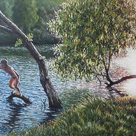 Купание на Красном пруду