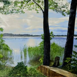 Вечер на озере