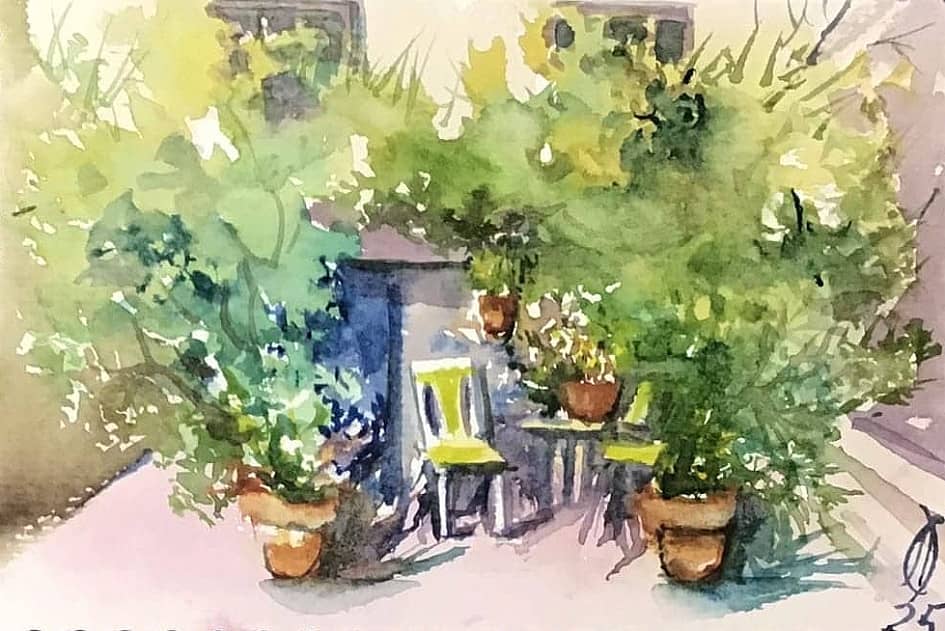 Акварель Дачная