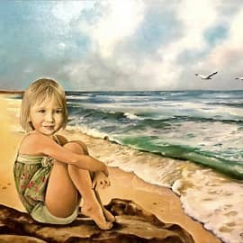 Девочка у моря