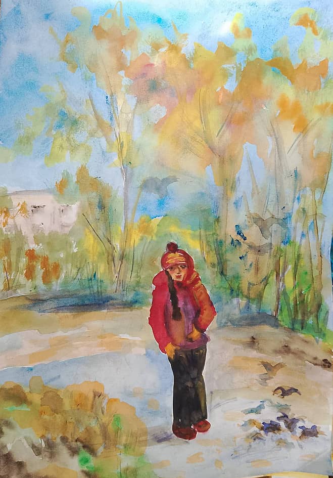 Осень в парке возле дома