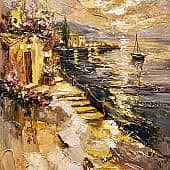 Теплое море, художник Чернова Ольга