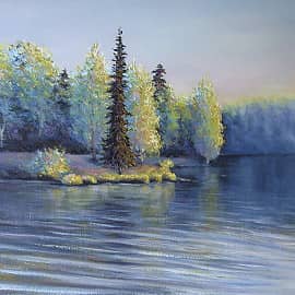 Вечерняя ель на Красном