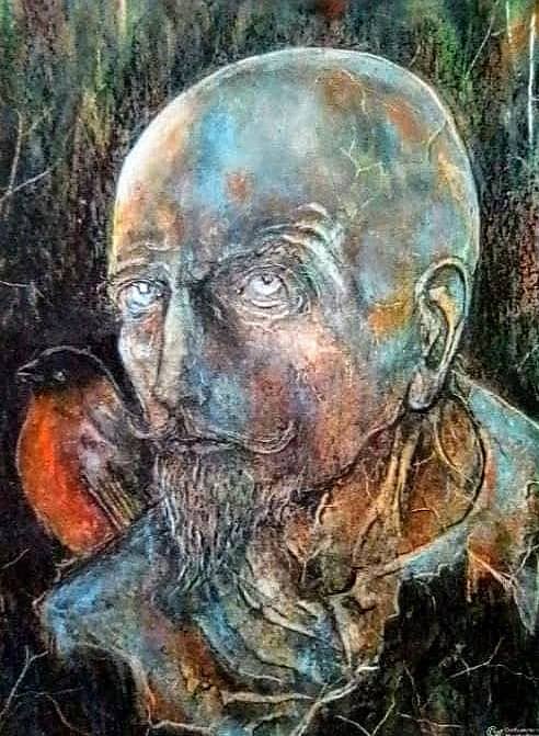 "Портрет дрессировщика снегирей"