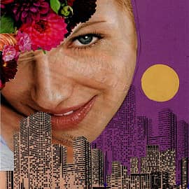 Луна. Коллаж.