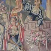 Триптих Эмблема Сословий: Штурм замка любви (фрагмент картины)