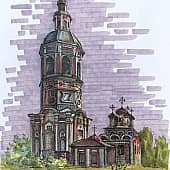 Скетч маркерами №2