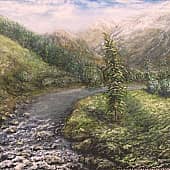 Вода сквозь камень: Горный Алтай, художник Глеб Зюзьков