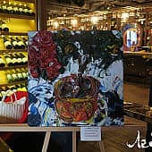 Картина Красная Азалия Натюрморт цветы Екатерина Лебедева художник (5), художник Екатерина Лебедева