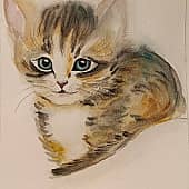 Картина "Котёнок" (1), художник Ольга Пелевина