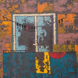 Балкон с рыбой