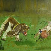 Охота на фазана с Дратхааром.