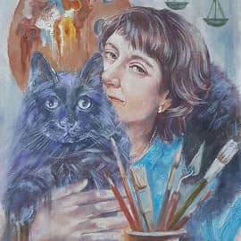 "Автопортрет в цвете"