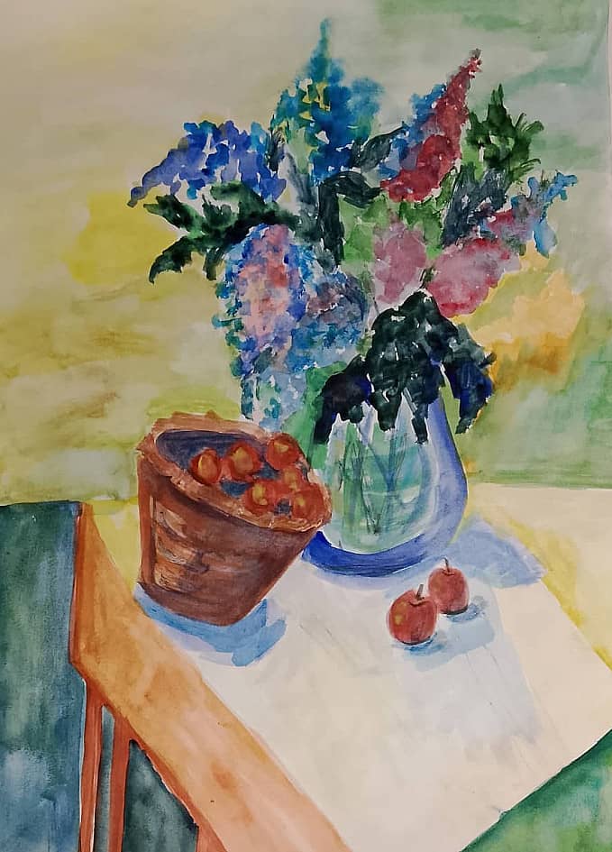 Картина в кафе