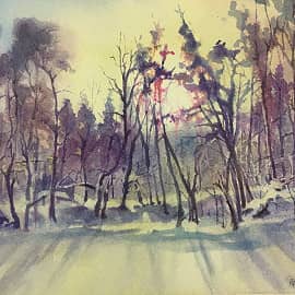 Утро в серебре