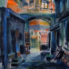 Вечерний двор