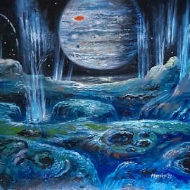 Гейзеры Европы,спутника Юпитера.