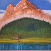 Оранжевые горы (2), художник Ирина