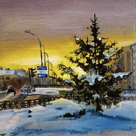 Вечерний город