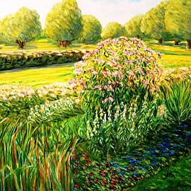 В коломенских садах.