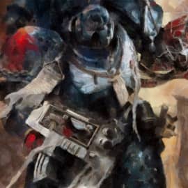 Терминатор астартес с силовым кулаком