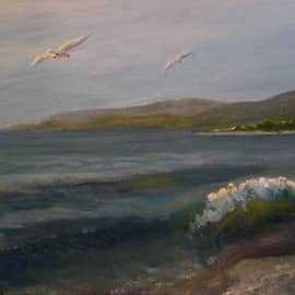 Галечный пляж. Абхазия.