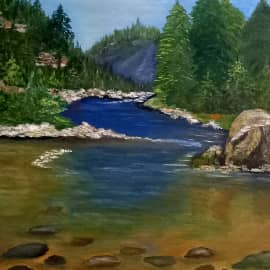 Река в лесу