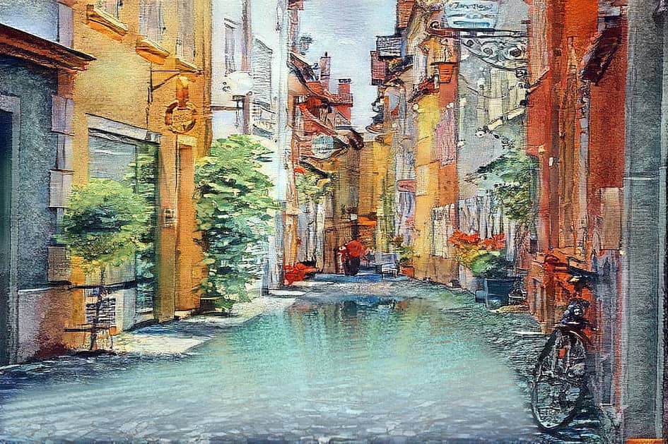 Городские переулки.