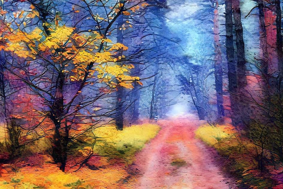 Осенняя дорога.