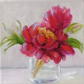 Натюрморт с цветком.