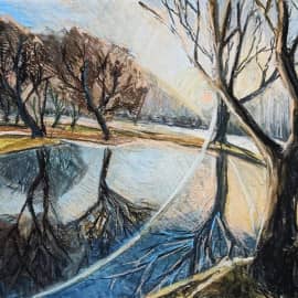 Весенний вечер. Ивы