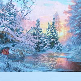 Зимний рассвет.