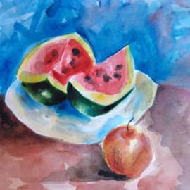 Акварельные скетчи