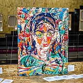 Картина Женский абстрактный портрет Екатерина Лебедева художник (1), художник Екатерина Лебедева