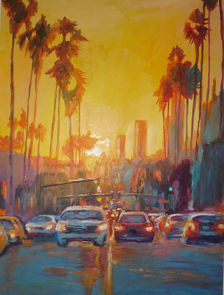 Солнышко на закате.