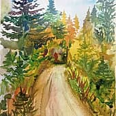 По дороге из леса...