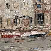 Этюд Лодки на канале