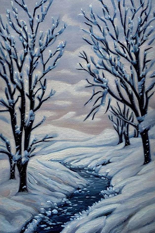 Картина "Глоток зимы".